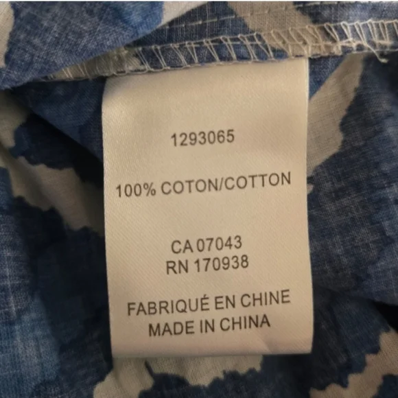 🆕️ House Of Harlow 1960 Blue And White Patterned Tiered Maxi Dress Size M - Picture 6 of 8